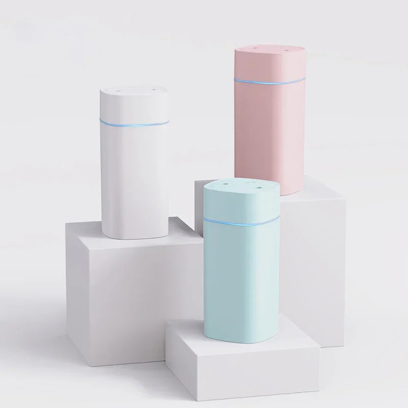 USB Air Humidifier Double Spray Port Essential Oil 600ml Aromatherapy Humificador Cool Mist Maker Fogger Purify for Home Office