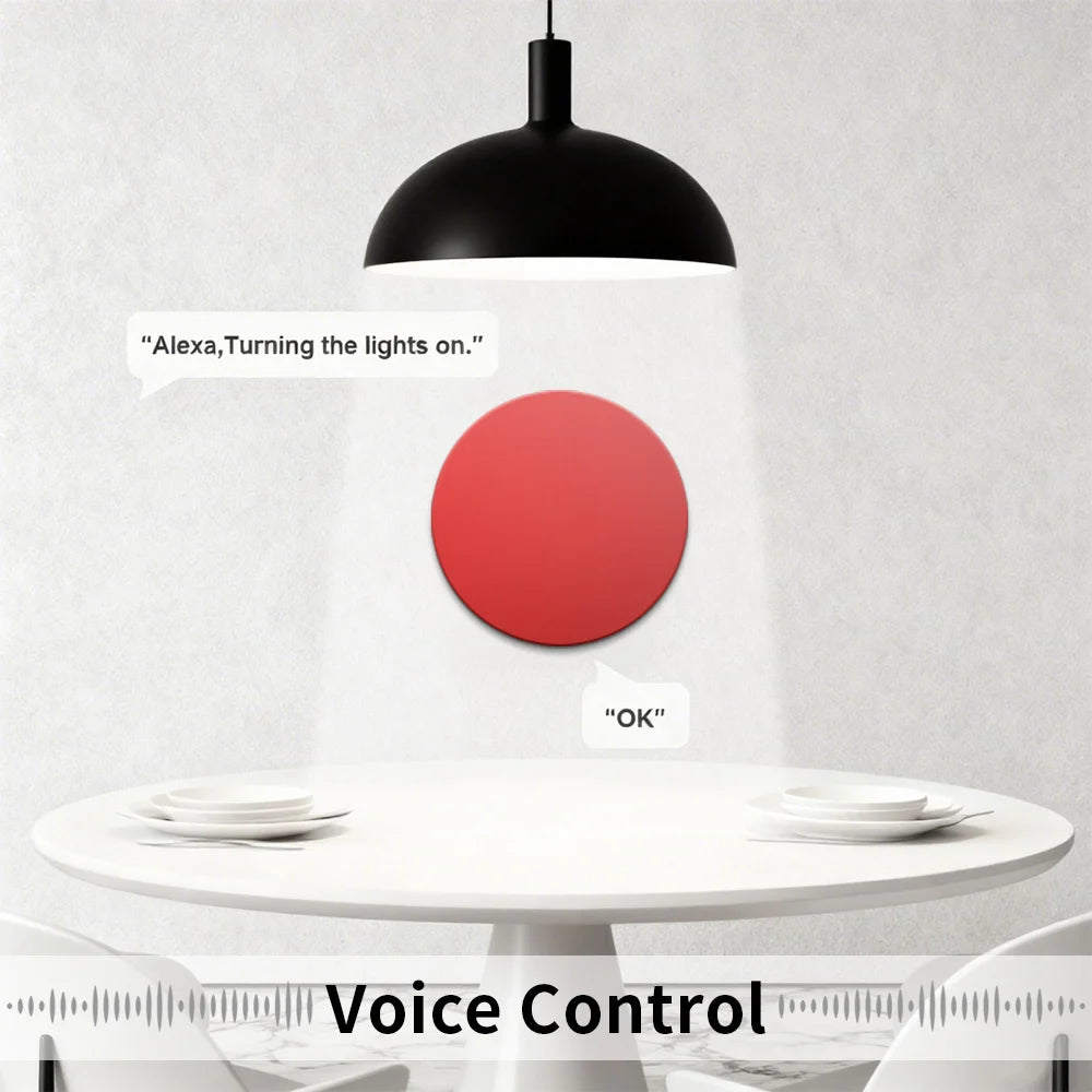 Smart Button Scene Switch 3-Actions Wireless Button Zigbee Smart Life App Remote Control For Google/Alexa Wait Voice Home Office