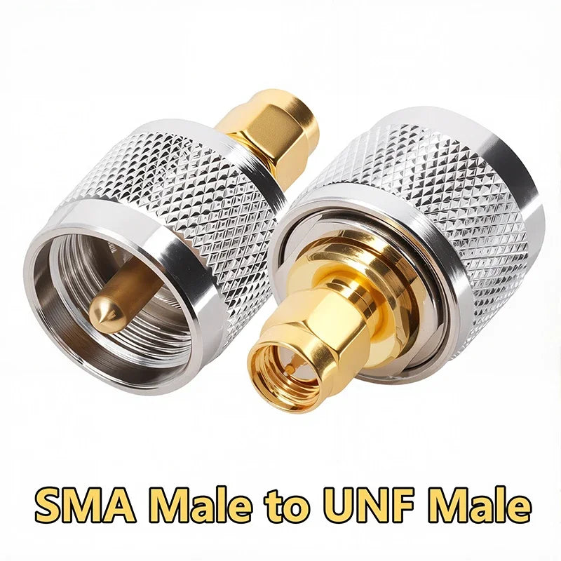2Pcs Copper SMA Female Jack to UHF PL259 SO239 TNC N Male Female RF Coax Coaxial Straight Connector Converter