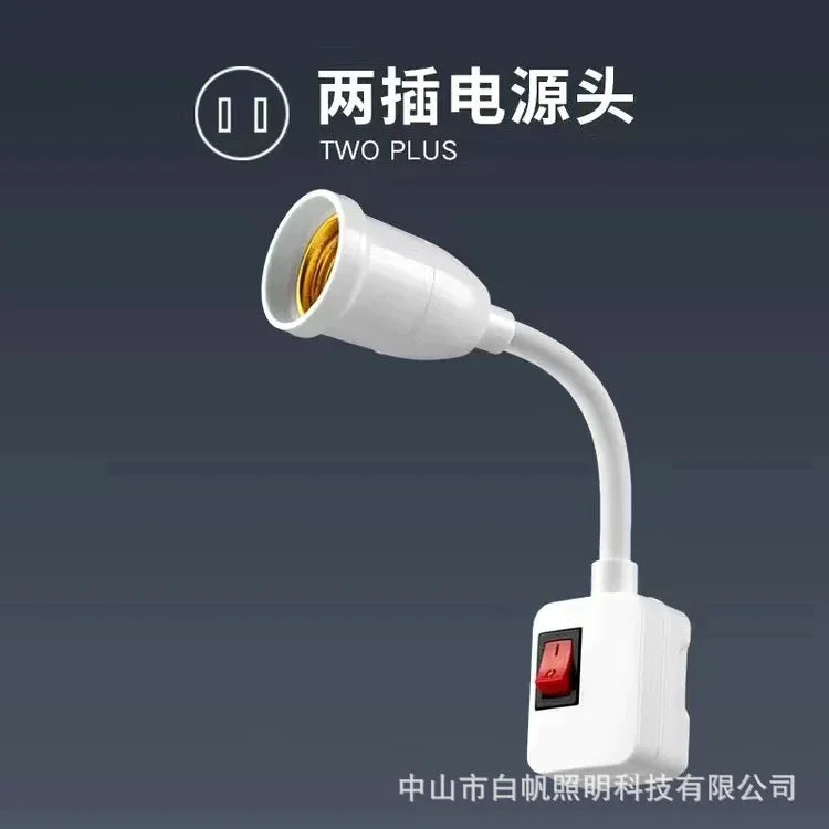 Plug-in LED Night Light With Switch Super Bright Energy Saving Socket Lamp Bedroom Bedside Wall Home Indoor Lighting