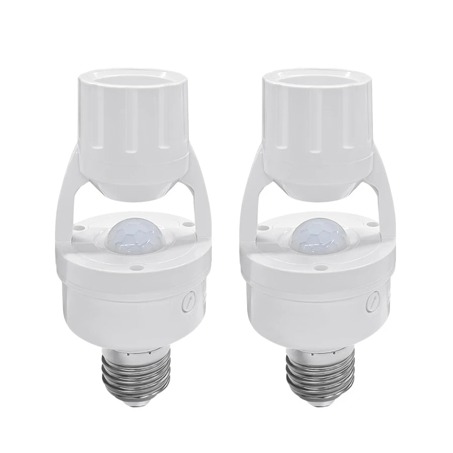 Smart Motion Sensor 220V 110V E27 Bulb Socket Lamp Base Human Body Detector PIR Sensor Home Automation Auto On Off Light Switch