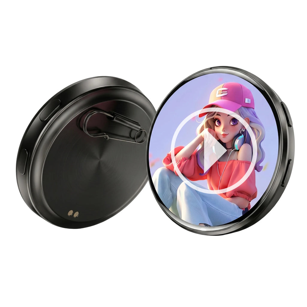 DIY Electronic Badge JPG GIF Video Dynamic Display Badge Anime Digital Display Badge Phone APP User-defined Picture Badge