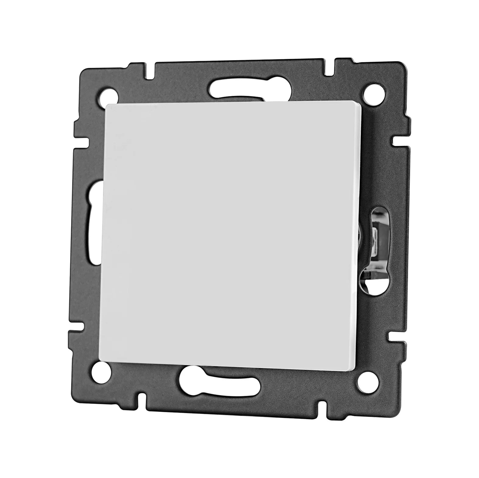 TUV Certified EU Standard Single Wall Socket with Double Power Plug USB Type-C Crystal Glass Panel 1Way Wall Switch 10A/16A 250V