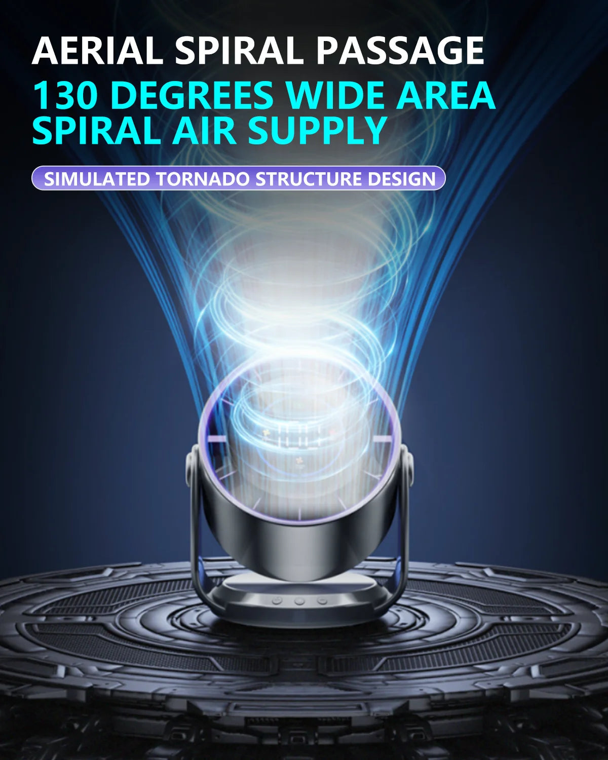 Smart Electric fan Portable desktop rechargeable 100 RPM USB Desktop fan Silent wall mounted cooling fan