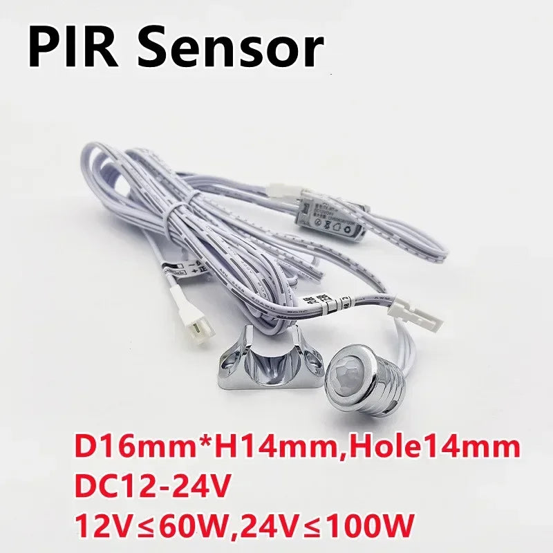 PIR Motion Sensor Touch sensor switch Hand Sweep Switch 5A 12V-24V Hand Wave Scan Smart LED Closet light/Wardrobe lamp