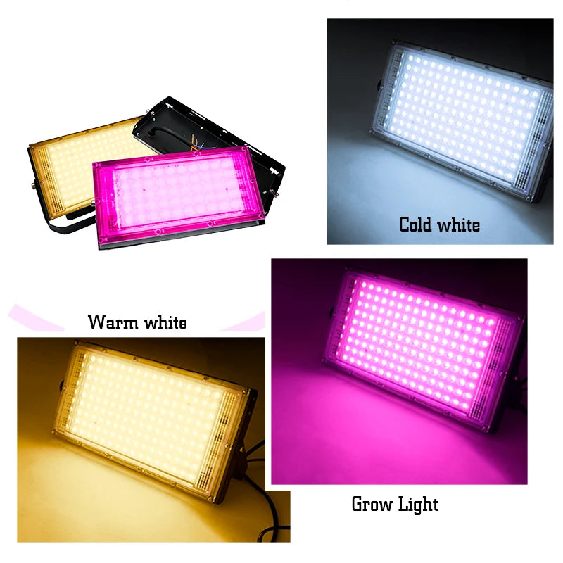 50W 100W Led Flood Light IP65 Waterproof AC 220V Full Spectrum Floodlight Spotlight LED Reflector Street Lamp Wall Flood Lights