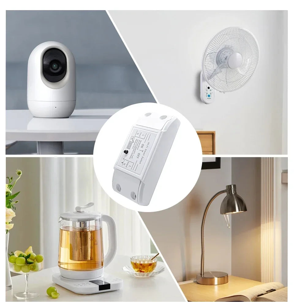20A/16A/10A WIFI Switch Smart Home Automation Relay Module Wireless Control Switch Relay Breaker Voice Control Work Alexa Google