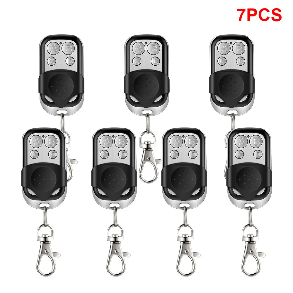 Universal 4 Buttons Garage Door Opener Remote Control 433MHZ Clone Fixed Learning Rolling Code Duplicator Garage