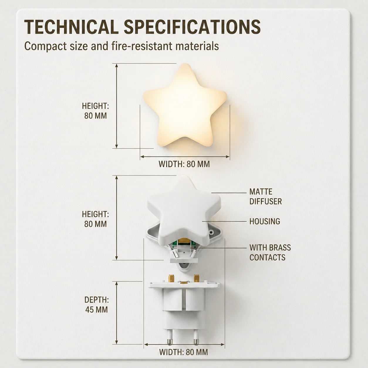 Star Shaped LED Sensor Night Lights Plug In Type Auto On Off Night Lamps for Kids Bedroom Bedside Stair Hallway Home Decor