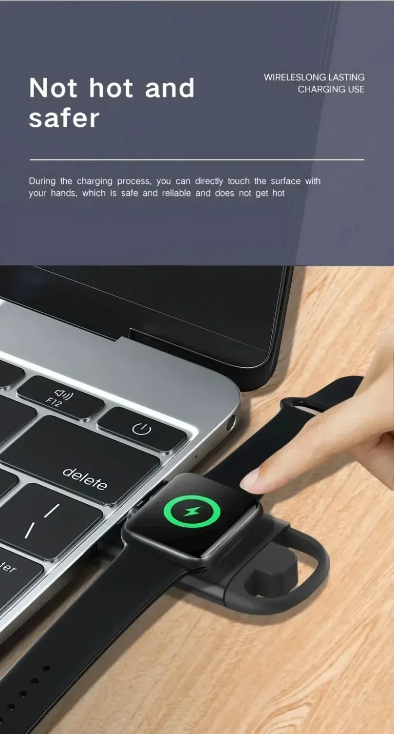 2 in 1 USB and Type C Ports Smart Watch Wireless Charger Pad For Apple Watch Series 11 10 9 8 7 6 5 4 3 SE Fast Charging Stand