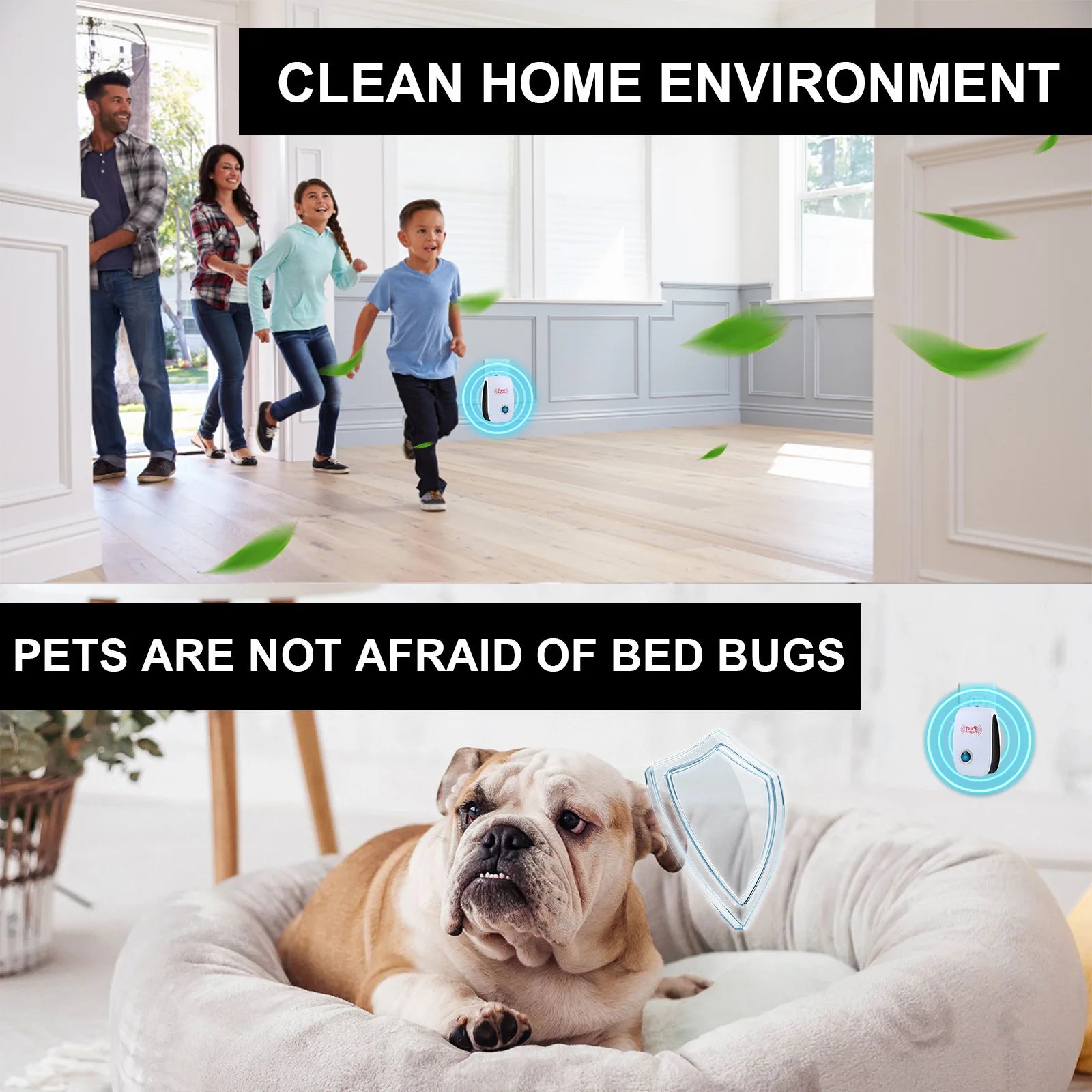 Plug-In Ultrasonic Pest Repeller,Electronic Insect Control,Mosquito Repellent For Home,Repels Mice Ants Spiders Cockroaches