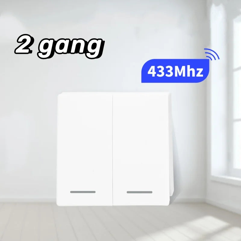 Tuya WiFi Smart Light Switch Smart Home Wireless RF 433mhz Push Button Wall Switch Via Alexa Google Home Alice Smart Life App