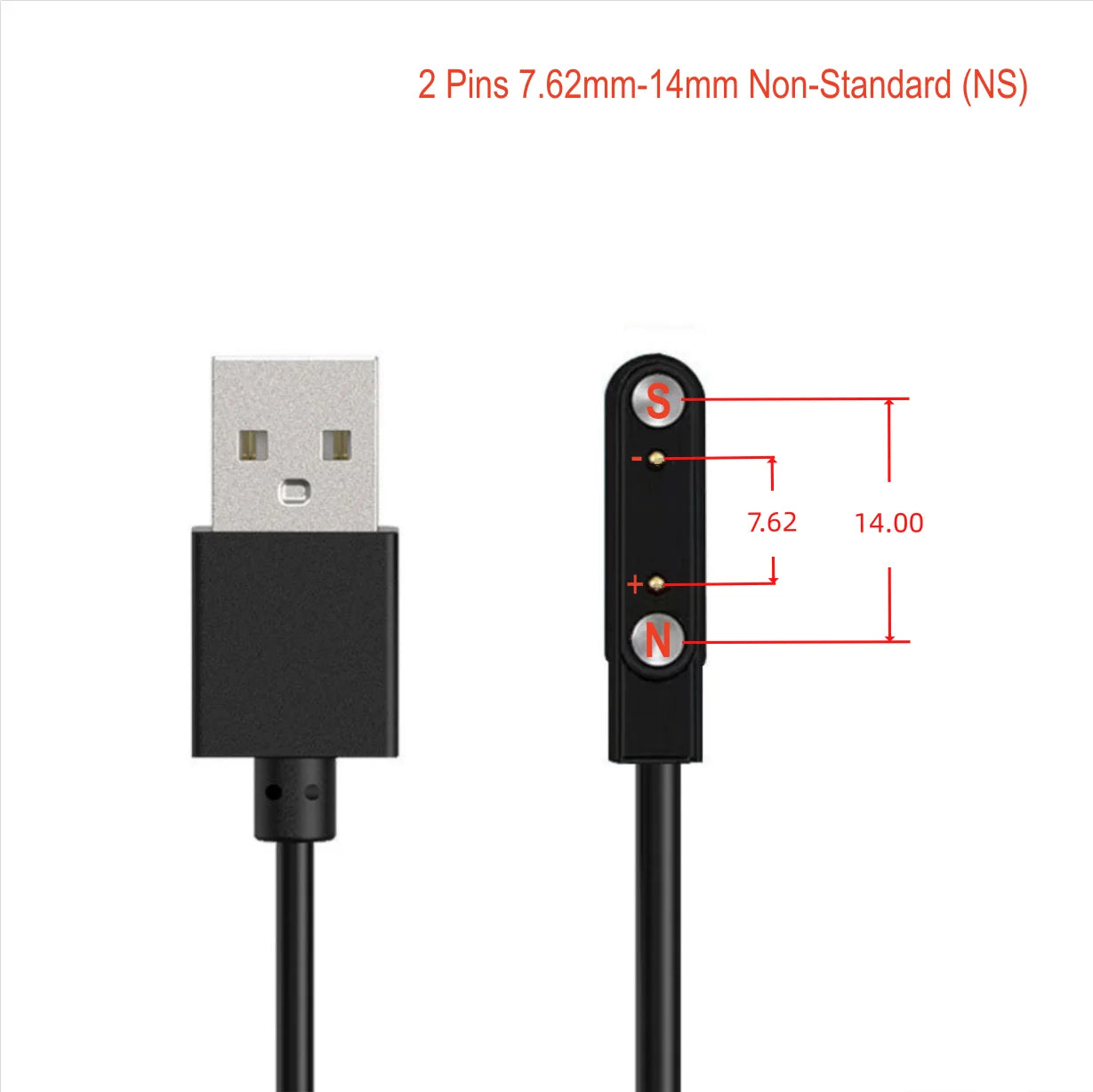 2Pin 4Pin 5Pin Magnetic Charging Cable USB Dock Charger Power Adapter For Smart Watch Juicer Thermo Cup Earphones Beauty Devices