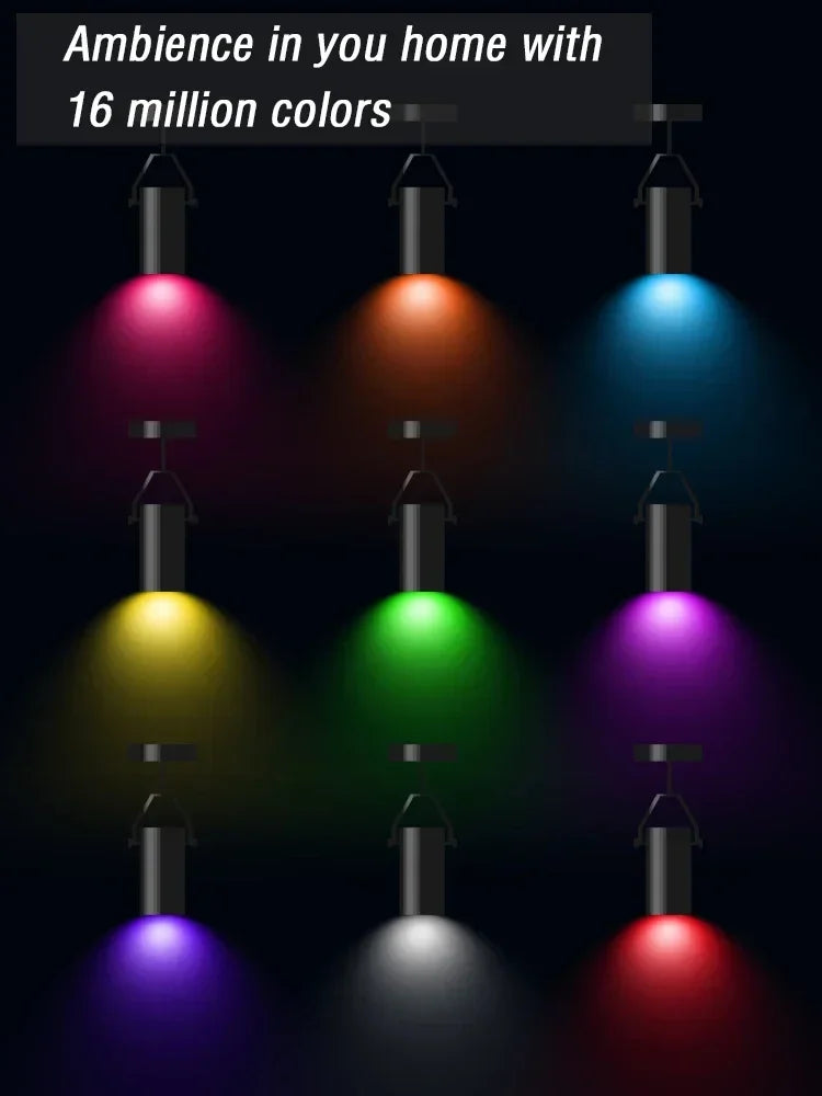 RGB Smart LED Bulb Dimmable Tuya Gu10 C37 A60 T37 E14 E27 B22 Light Wifi Magic Lamp AC 110V 220V Works with Alexa Google Home