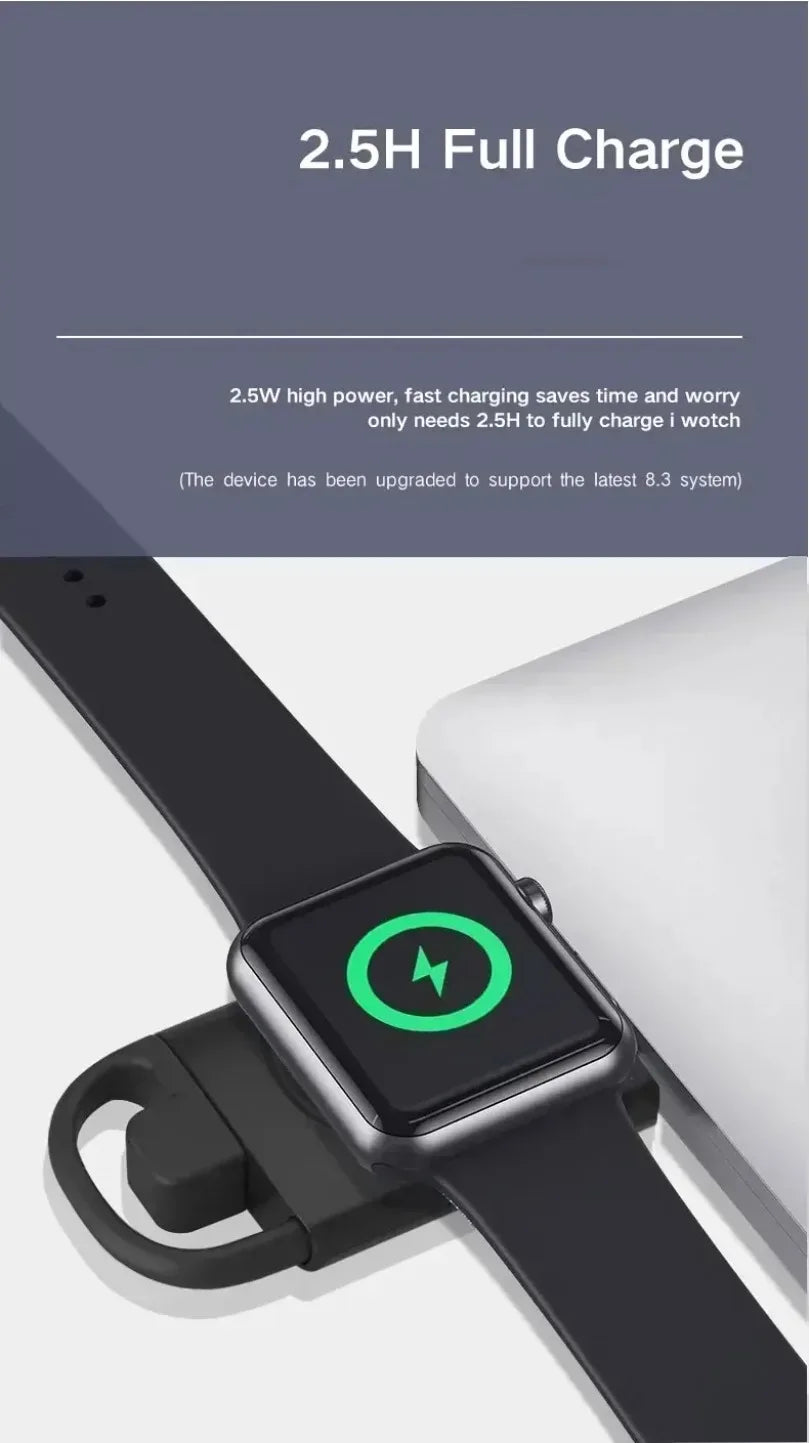 2 in 1 USB and Type C Ports Smart Watch Wireless Charger Pad For Apple Watch Series 11 10 9 8 7 6 5 4 3 SE Fast Charging Stand