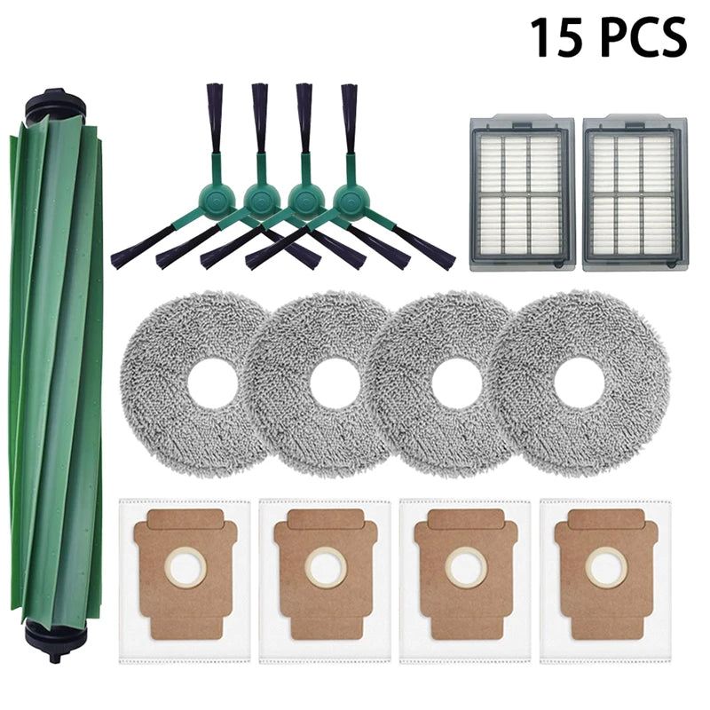 For iRobot Roomba Plus 405 Combo / 505 Combo Robot Vacuum Spare Parts Main Side Brushes Mop Cloths Filters Dust Bags Accessorie