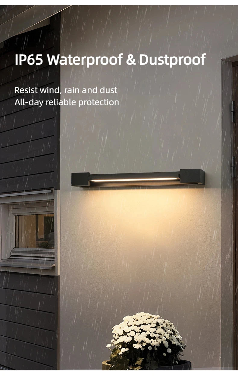 Latest 2026 Rotatable Adjustable LED Wall Lamp,IP65 Aluminum Long Strip Sconce for Bedroom Computer Room Villa Store Interior
