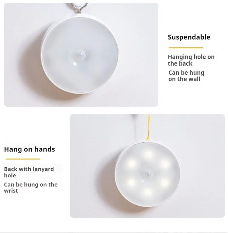 USB Rechargeable Motion Sensor Night Light LED Lamp for Kitchen Bedroom Stairs Hallway Cabinet Closet Wardrobe -Energy Efficient