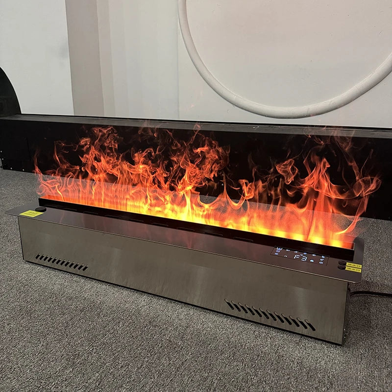 Smart Home 3D Atomized fireplace Decoration With Colorful Flame Decorative fire Mist Intelligent Electric Water Vapor fireplace