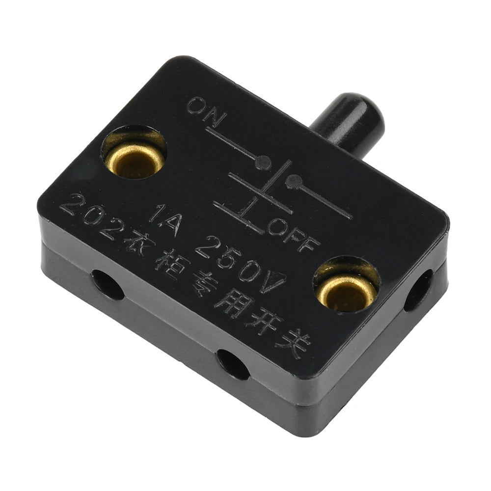 1/3PCS AC 250V Push Switches Door Switches Auto Switche Closet Light Switche Cabinet Door Switche Automatic Reset Push Switches