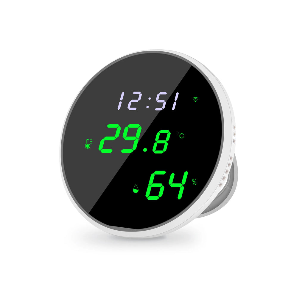 Tuya USB Smart Temperature Humidity Sensor WiFi APP Remote Monitor for Smart Home Smart Life, Works With Alexa, Google Assistant