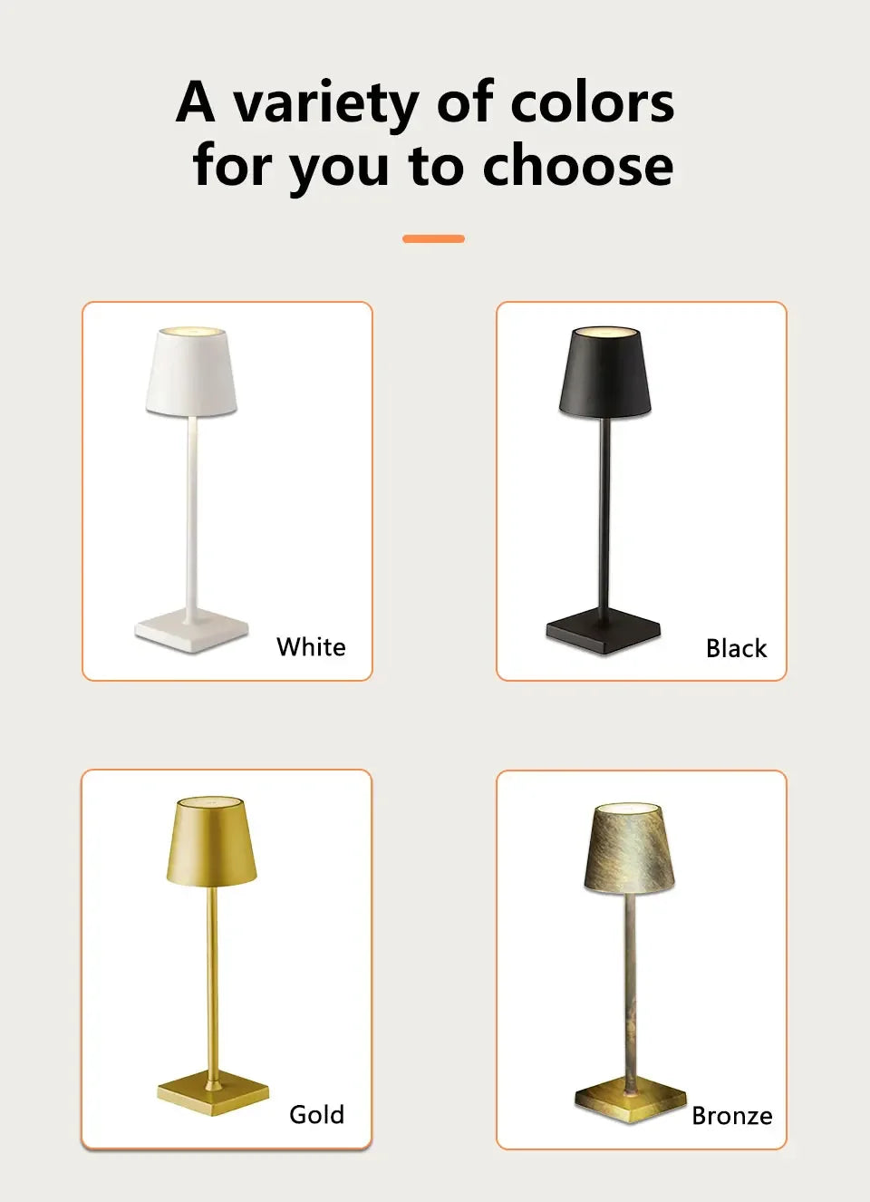 LED Night Light Rechargeable Table Lamp Wireless Touch Sensor Bedroom Bedside Lamps Dining Table Night Lights Room Decoration