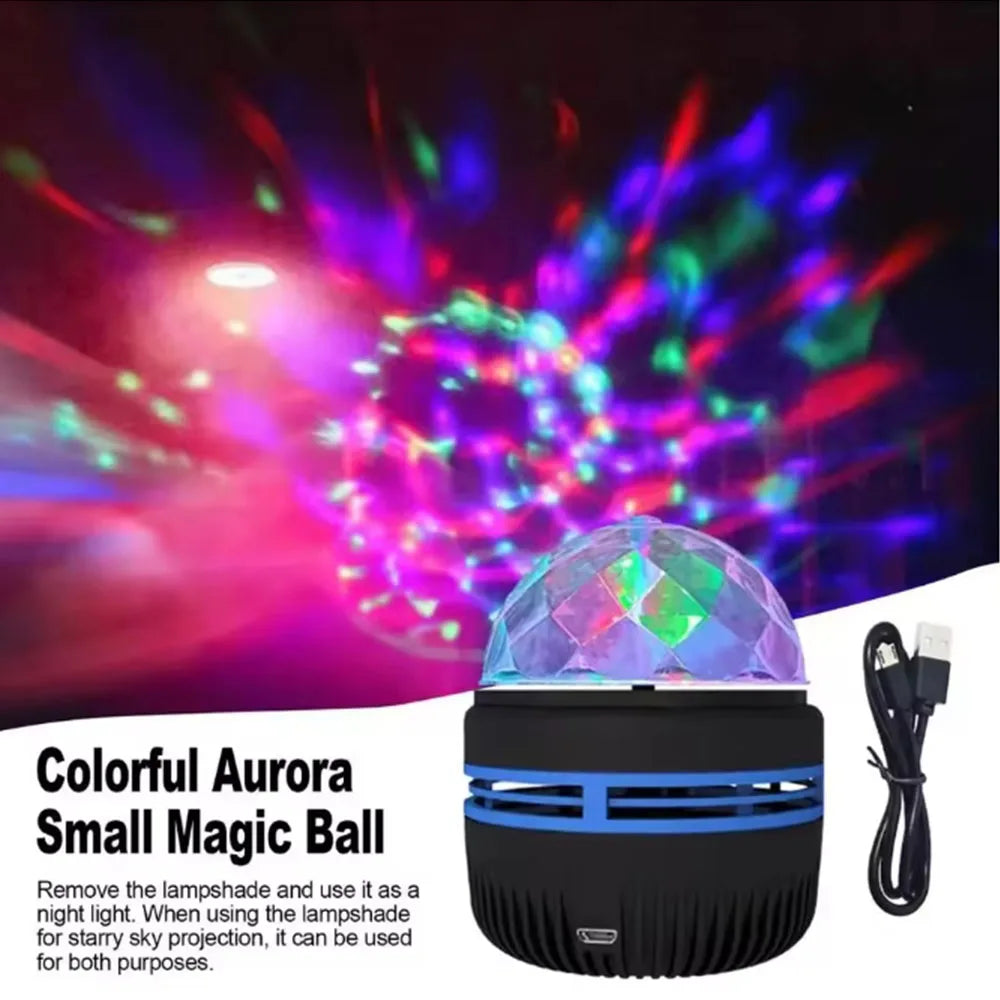 LED Galaxy Projector Night Light USB Rotating Magic Star Moon Lamp Remote Control Colorful Sky Light for Bedroom Kids Room Decor