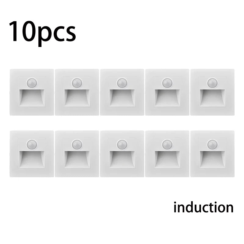 Motion Sensor Light AC110V-220V Infrared Human Body Induction Night Footlight LED PIR Sensor Stairway Corridor Foyer Lighting