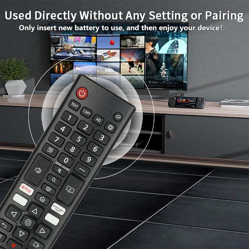 For AKB76037605 LG-Smart-TV-Remote-Control-Replacement With Netflix PrimeVideo Buttons, For LG Smart TV NANO90P NANO95P NANO99P