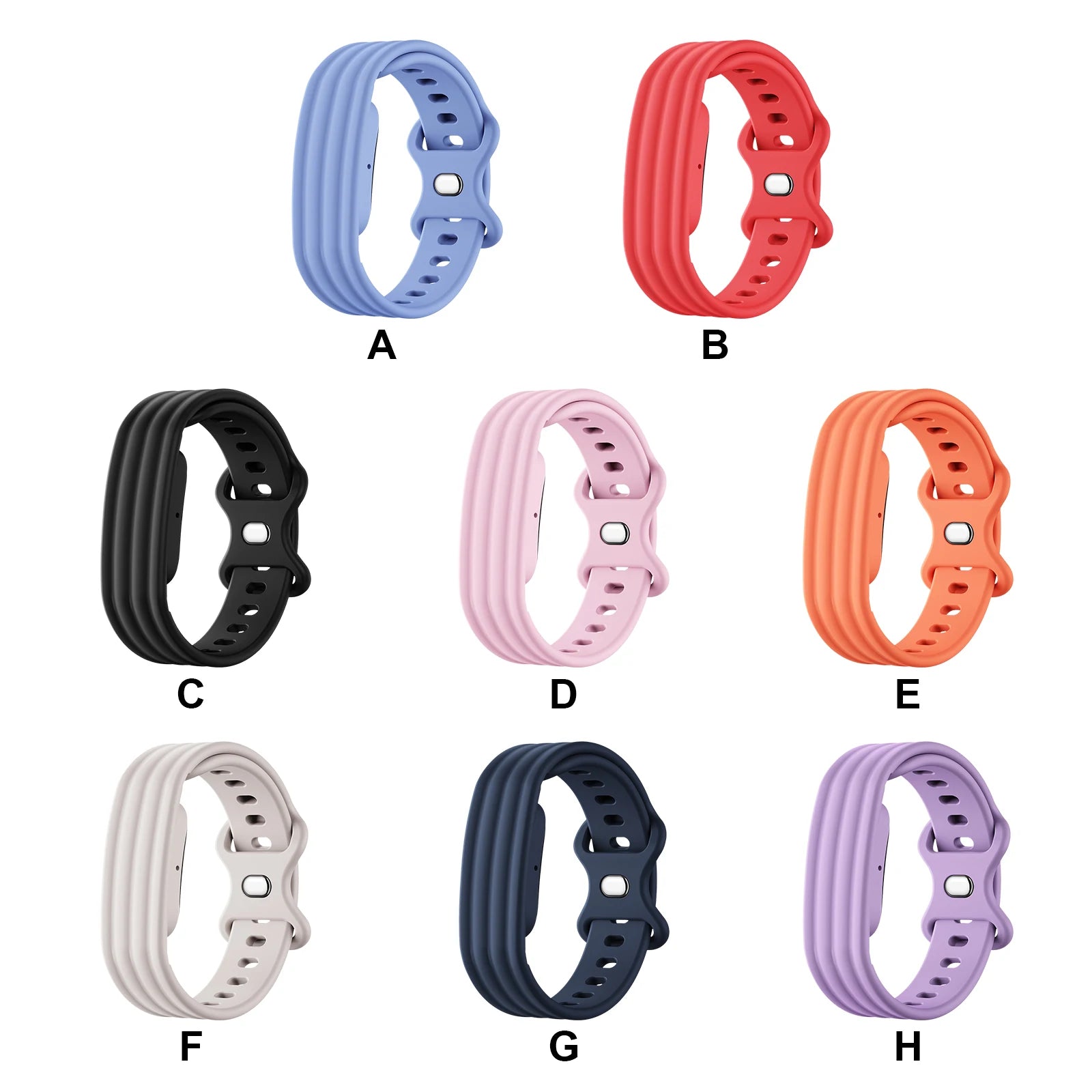 For Google for Fitbit Air Strap Sports Silicone Adjustable Replacement Wristband Breathable Fitness Tracker Bracelet Accessories