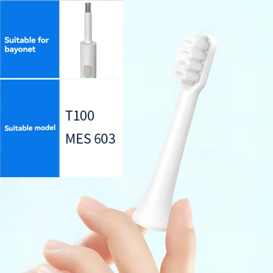 6/12Pcs Replacement Brush Heads For  MIJIA T100 Mes603 Electric Toothbrush Vacuum DuPont Soft Bristle Suitable Nozzles