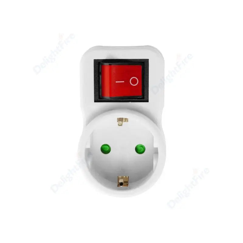 EU Extension Socket With Switch ON/OFF Electrical Plug European Standard Russia Spain Ukraine Korea Power Converter Plug Adapter