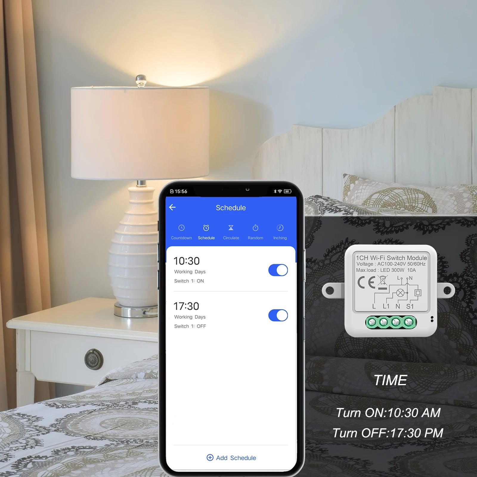Matter Tuya WiFi Zigbee Mini Curtain Switch Interrupter Roller Shutters Smart Blind Breaker Module Work with  Alexa Google Home