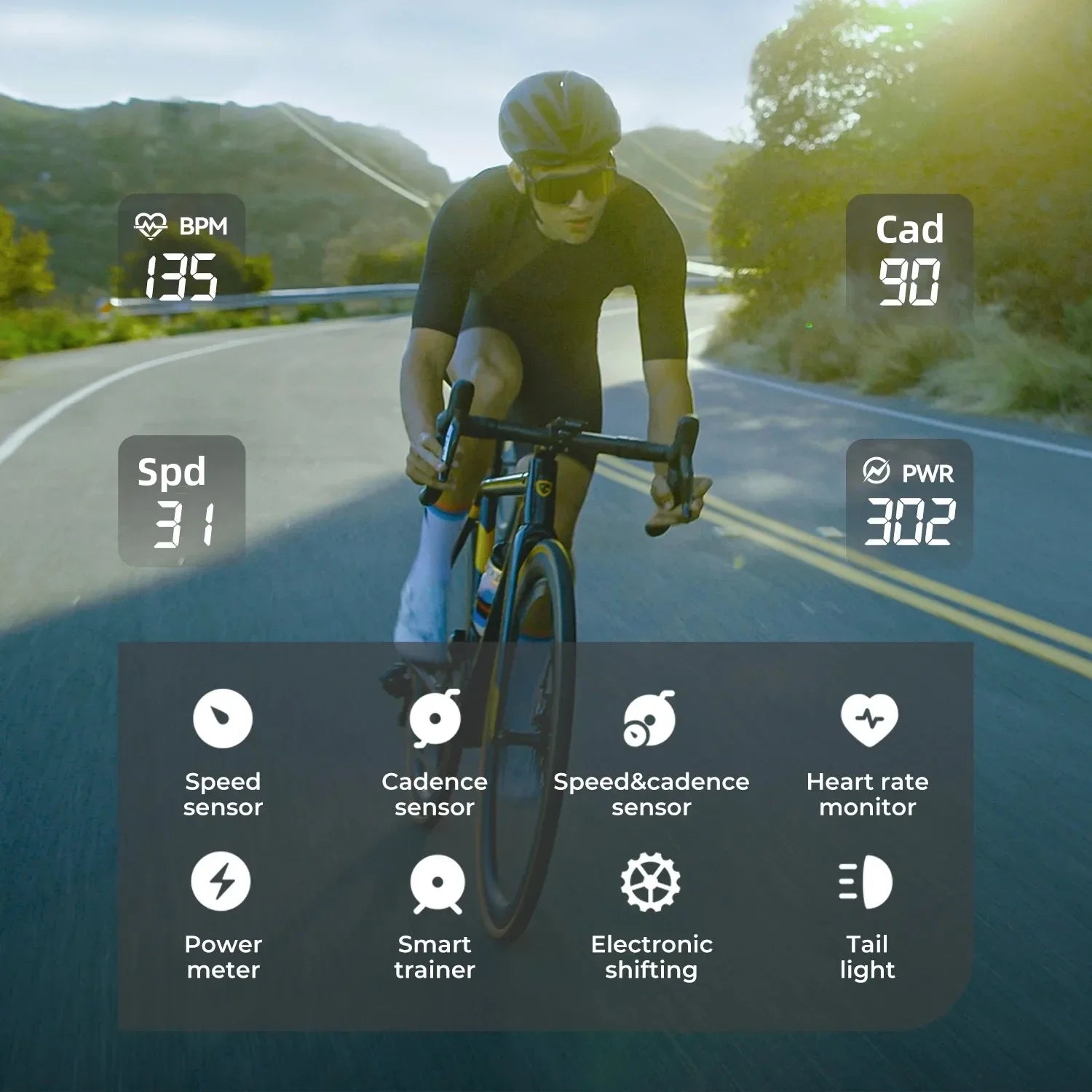 GEOID GPS Bike Computer Smart Navigation Color Screen Odometer Wireless ANT+ WIFI Cycling Speedometer