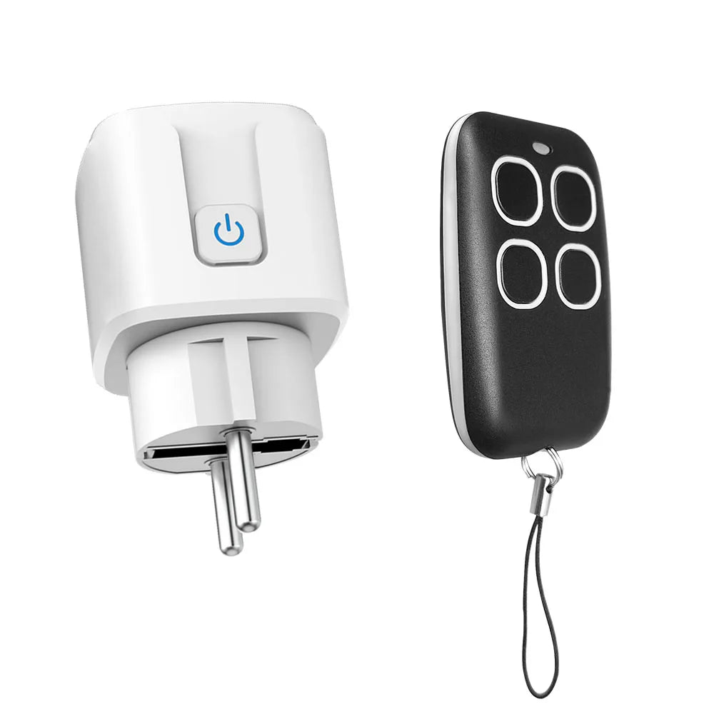 433mhz Rf Wireless Remote Control Outlet 15A Electrical Socket Switch AC 110V 220V EU Plug Black 4Button Transmitter for LED FAN