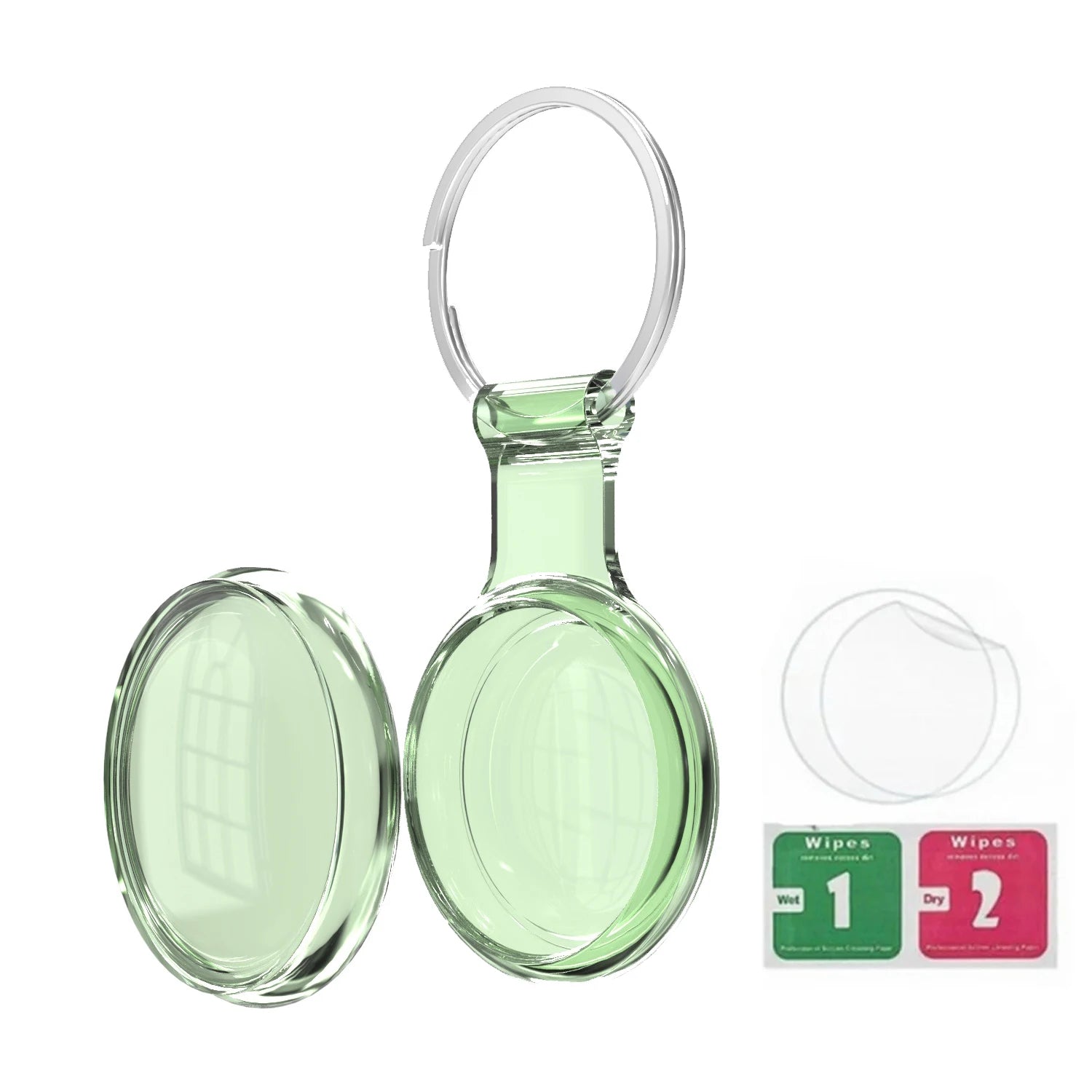8/4/2Pack Silicone itag Case for Airtags with Keychain, Protective Cover for Airtag Key , Pet Dog Cat Collar , Accessories