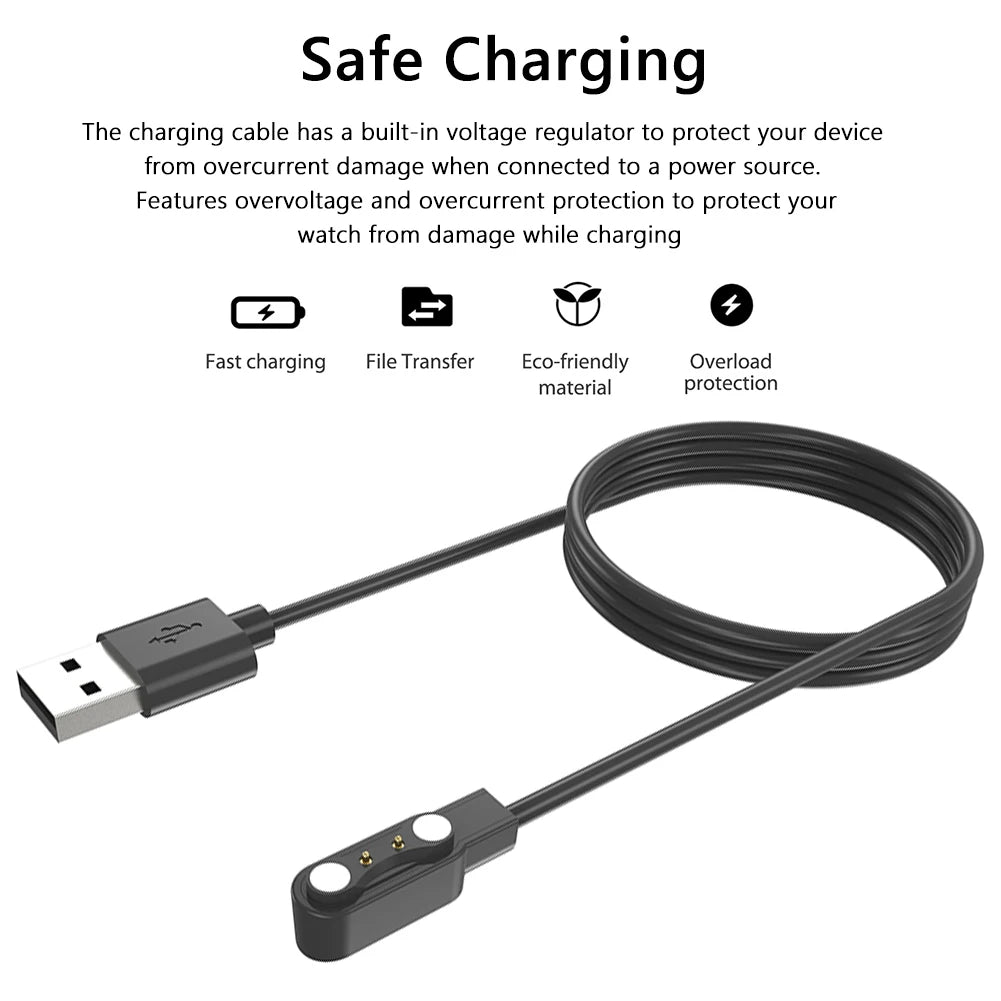 Magnetic Smart Watch Charging Cable Stable Charging USB Smart Watch Charger Smart Bracelet Charging Cable for Zeblaze Vibe 7 Pro