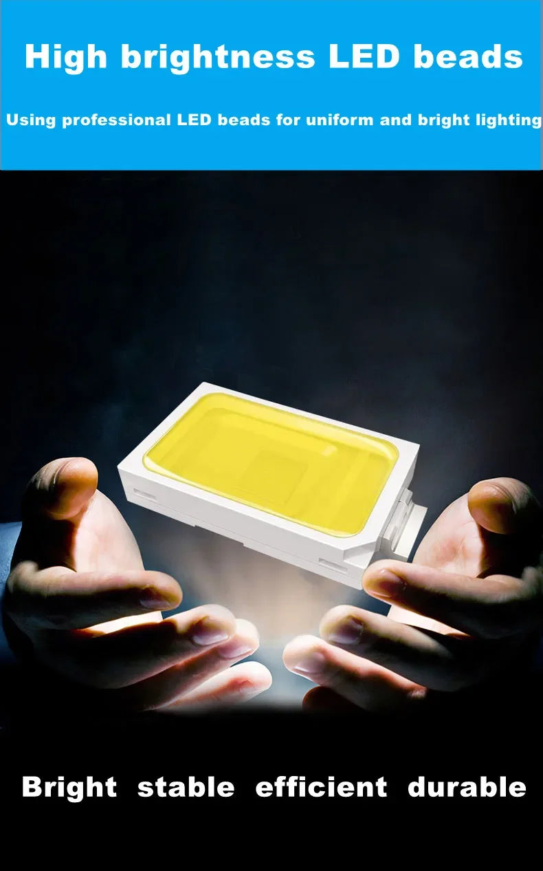 100W-5W  E27 Screw Base LED Bulb AC 220V, High Brightness Non-Flickering, Super Bright White Light with Good Heat Dissipation