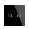 Touch Switch EU/UK Standard White Crystal Glass Panel Touch Switch, AC220V,1 Gang 1 Way, EU Light Wall Touch Screen Switch