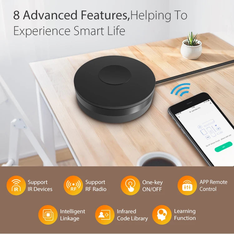 NEO Tuya Smart RF IR Remote Control WiFi Smart Home Infrared Controller for Air Conditioner ALL TV Work with Alexa Google Home