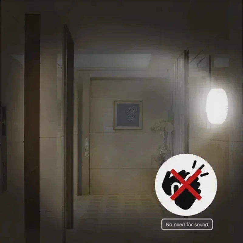 Motion Sensor Light Indoor USB Rechargeable Night Lights, Long Last Battery Wireless Magnetic Nightlight for Closet, Stairs
