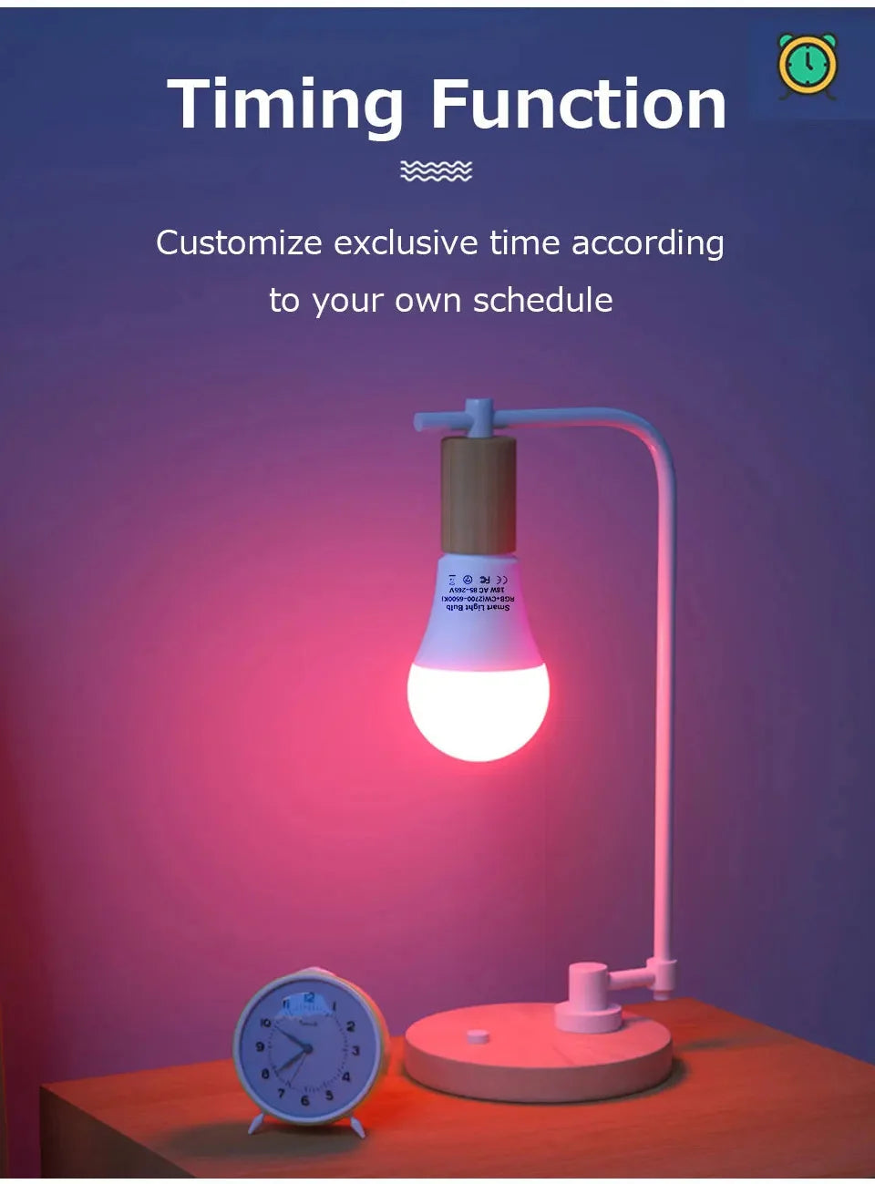 Tuya Smart WiFi LED Light Bulb E27 AC85-265V 12W 15W 18W Alexa Google Home Voice Control Smart Life APP RGB Color Changing Lamp