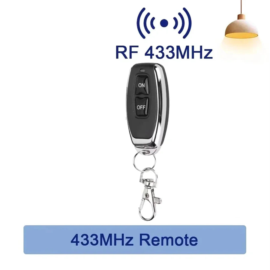 RF 433MHz Wireless Remote Control Switch Smart Home 110V 220V 10A Mini Controller Relay ON/OFF Transmitter Wall Light Switches