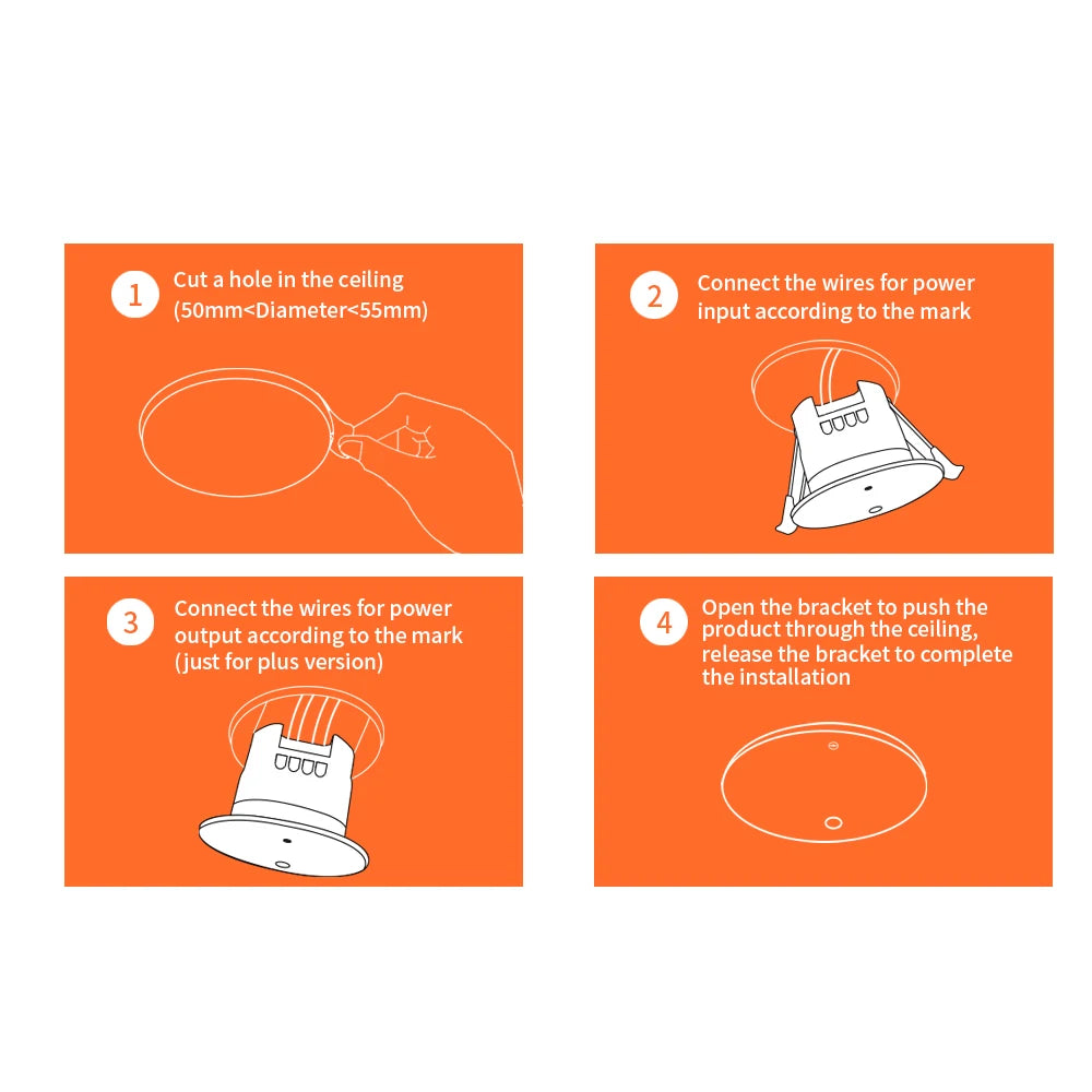 Tuya Zigbee Pir 24GHz Human Presence Sensor and Controller Millimeter Wave Smart Home Motion Sensor Luminance Smart On/Off