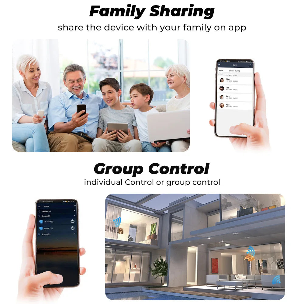 WiFi Matter Smart Switch Universal Breaker 16A Light Switch Smart Home Work with Homekit Alexa Google Assistant EWelink APP