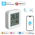 Z2M ZHA Zigbee 3.0 Temperature Humidity Sensor LCD Digital Display Remote Monitor Control Works With Home Assistant EWeLink APP