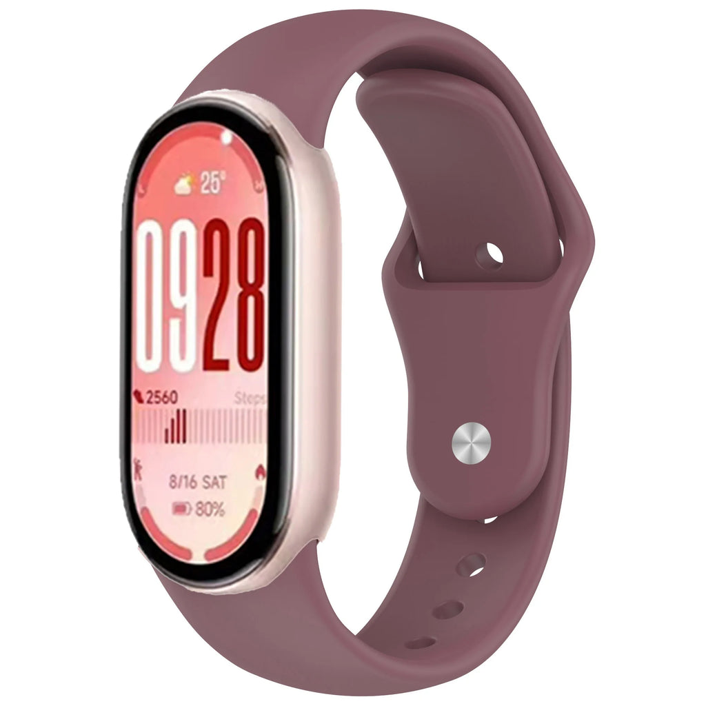 Soft Silicone Strap for Xiaomi Mi Band 10 9 8 NFC Smart Watch Sport Replaceable Bracelet Correa for Mi Band 10 Breathable Strap