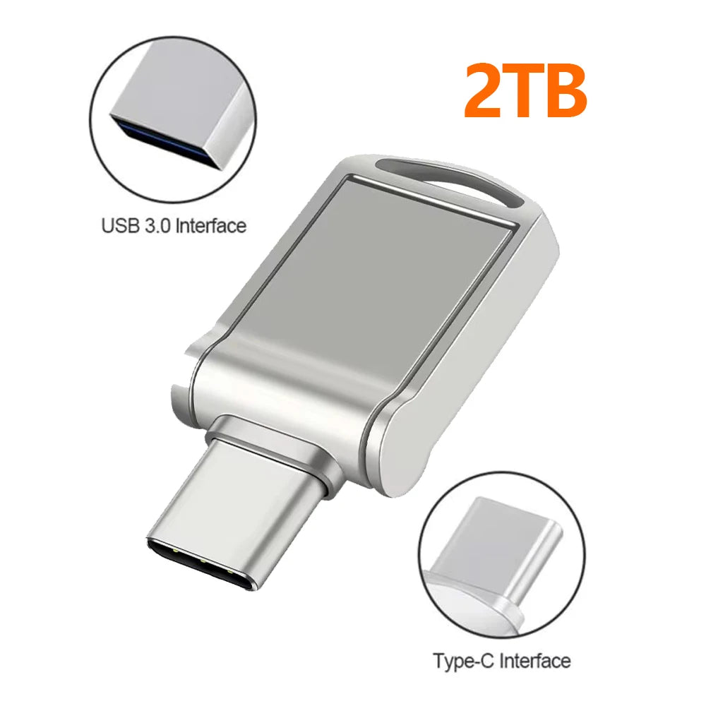 Original OTG Pen Drive 512GB 256GB High Speed USB 3.0 Flash Drive Type C U Disk Memory Stick 128GB For Phone PC Storage Devices