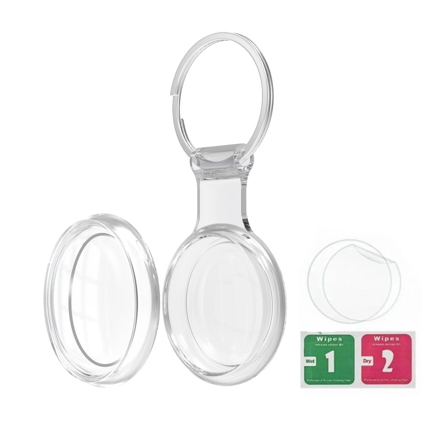 8/4/2Pack Silicone itag Case for Airtags with Keychain, Protective Cover for Airtag Key , Pet Dog Cat Collar , Accessories