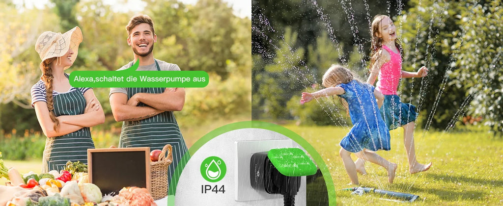 WiFi EU Socket 16A Smart Outdoor Waterproof Electric Socket Smart Plug With Electricity Metering Alexa Google Home Vesync App